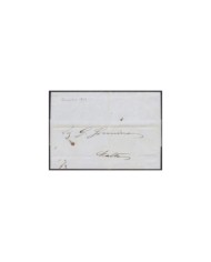 F-EX2085 EGYPT ALEXANDRIA STAMPLESS COVER 1849 TO MALTA.
