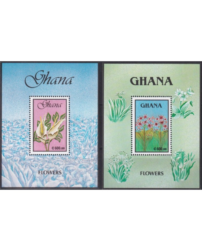 F-EX43967 GHANA MNH 1991 BOTANICAL FLOWER FLORES.