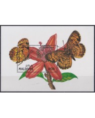F-EX43991 MALDIVES MNH 1991 INSECT ENTOMOLOGY BUTTERFLIES PAPILLON.