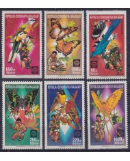 F-EX43428 MADAGASCAR MNH 1988 BOYS SCOUTS INSECT ENTOMOLOGY BUTTERFLIES PAPILLON.