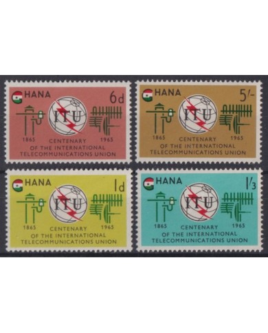 F-EX43601 GHANA MNH 1965 ITU INTERNATIONAL TELECOMMUNICATION UNION RADIO.