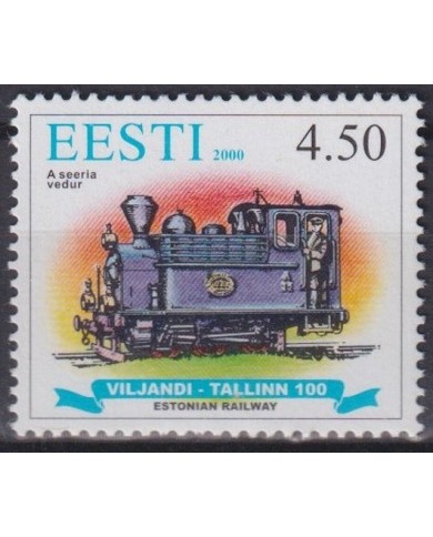 F-EX43324 ESTONIA MNH 2000 TALLININ RAILROAD CENTENARY FERROCARRIL.