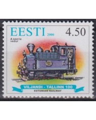 F-EX43324 ESTONIA MNH 2000 TALLININ RAILROAD CENTENARY FERROCARRIL.