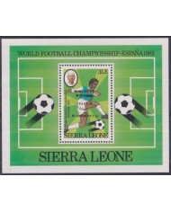 F-EX44020 SIERRA LEONE MNH 1982 WORLD SOCCER FOOTBALL CUP WINNER OVERPRINT.