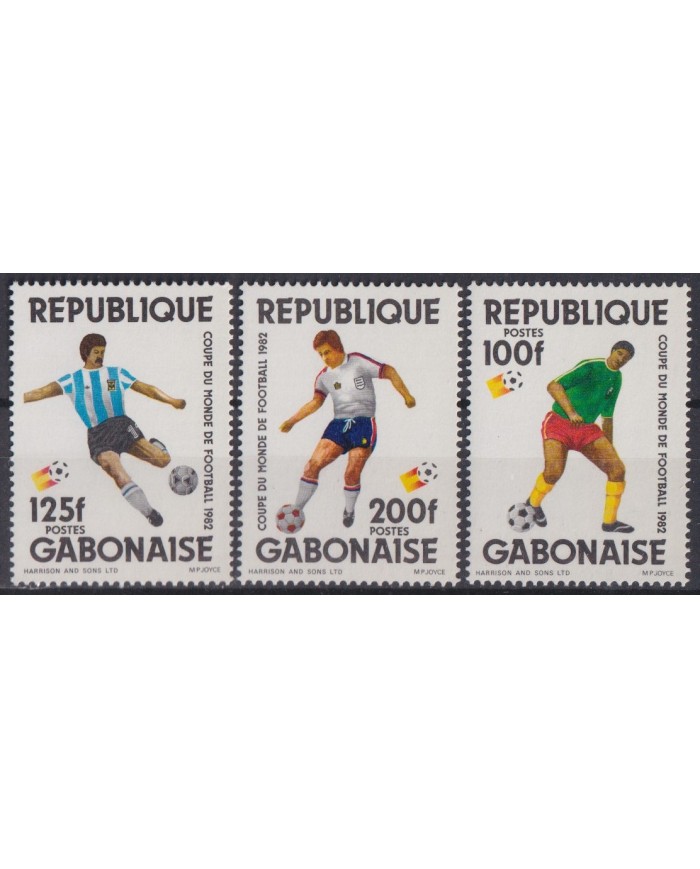 F-EX43548 GABON MNH 1982 WORLD SOCCER FOOTBALL CUP SPAIN.