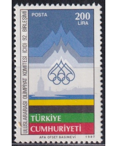 F-EX43514 TURKEY MNH 1987 OLYMPIC GAMES COMITEE.