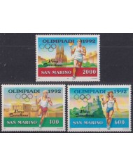 F-EX43695 SAN MARINO MNH 1992 OLYMPIC GAMES BARCELONA ATHLETISM TOURCH.