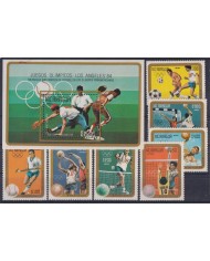 F-EX43609 NICARAGUA MNH 1984 LOS ANGELES OLYMPIC GAMES SOCCER HOCKEY BASEBALL.