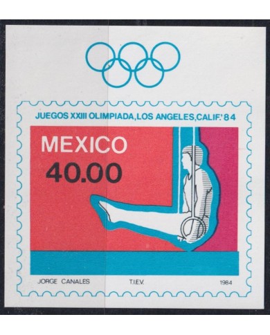 F-EX43503 MEXICO MNH 1984 LOS ANGELES OLYMPIC ATHLETISM.