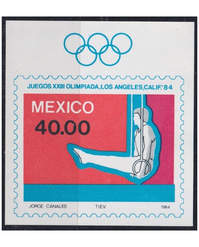 F-EX43503 MEXICO MNH 1984 LOS ANGELES OLYMPIC ATHLETISM.