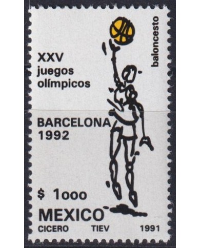 F-EX43527 MEXICO MNH 1984 LOS ANGELES OLYMPIC BASKETBALL.