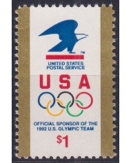 F-EX43656 USA US MNH 1992 OLYMPIC GAMES OFFICIAL SPONSOR EAGLE.