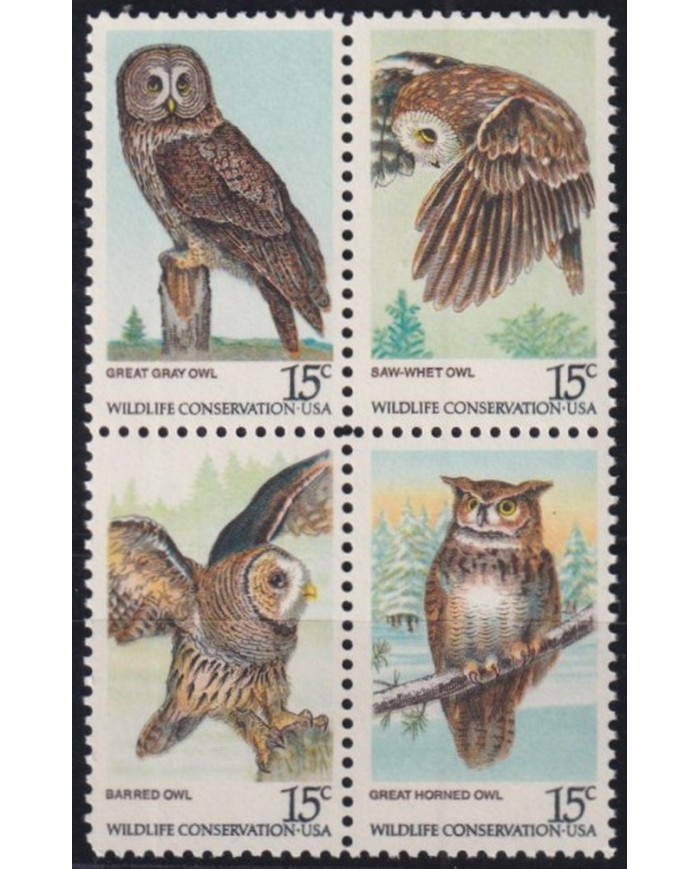 F-EX44143 USA US MNH FAUNA WILDLIFE CONSEVATIONS BIRD OWL.