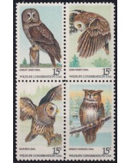 F-EX44143 USA US MNH FAUNA WILDLIFE CONSEVATIONS BIRD OWL.