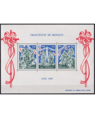 F-EX43724 MONACO MNH 1982 CHRISTMAS NAVIDAD ART RELIGION DRAWING.