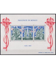F-EX43724 MONACO MNH 1982 CHRISTMAS NAVIDAD ART RELIGION DRAWING.