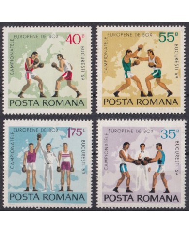 F-EX42936 RUMANIA 1969 MNH CENTENARY OF BOXING.