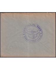 Z494 ESPAÑA SPAIN 1939 CIVIL WAR CENSORSHIP FUENTERRABIA TO SAN SEBASTIAN.