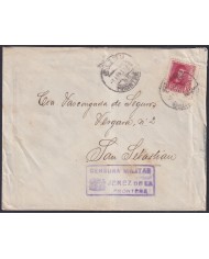 Z520 ESPAÑA SPAIN 1938 CIVIL WAR FREEPORT CENSORSHIP JEREZ DE LA FRONTERA BURGOS.