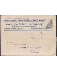 Z528 ESPAÑA SPAIN 1940 FRANCO BICEPT POSTCARD HUELVA.