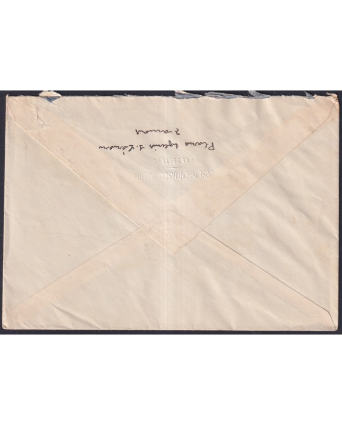 Z536 ESPAÑA SPAIN 1939 CENSORSHIP COVER ZAMORA TO SAN SEBASTIAN.