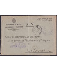 Z545 ESPAÑA SPAIN 1939 CIVIL WAR FREEPORT CENSORSHIP HUELVA TO BARCELONA. Z545 ESPAÑA SPAIN 1939 CIVIL WAR FREEPORT CENSORSHIP HUELVA TO BARCELONA.