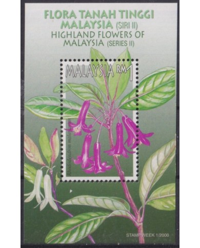 F-EX44538 MALAYSIA MNH 2000 HIGHTLAND FLOWER LEAF TREE.