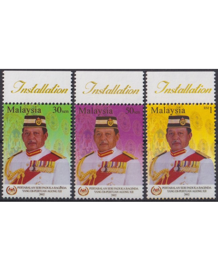 F-EX44278 MALAYSIA MNH 2002 INSTALLATION OF RAJAH OF AGONG XII.