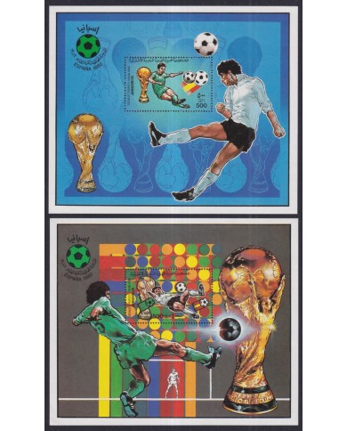 F-EX43989 LIBYA LIBIA MNH 1982 WORLD SOCCER FOOTBALL CUP SPAIN.