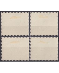F-EX43677 LIECHTENSTEIN MLH 1958 SPORT TENNIS FENCING CYCLING SWIMMING.