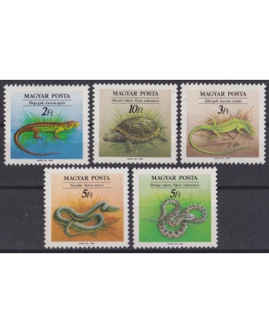 F-EX43400 HUNGARY MNH 1989 FAUNA WILDLIFE REPTILS SNIKE.