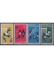 F-EX43613 RWANDA 1966 MNH YOUNG SPORT SOCCER BASKETBALL VOLLEYBALL.