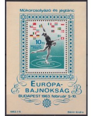 F-EX43554 HUNGARY MNH 1963 EUROPEAN SKI CHAMPIONSHIP.