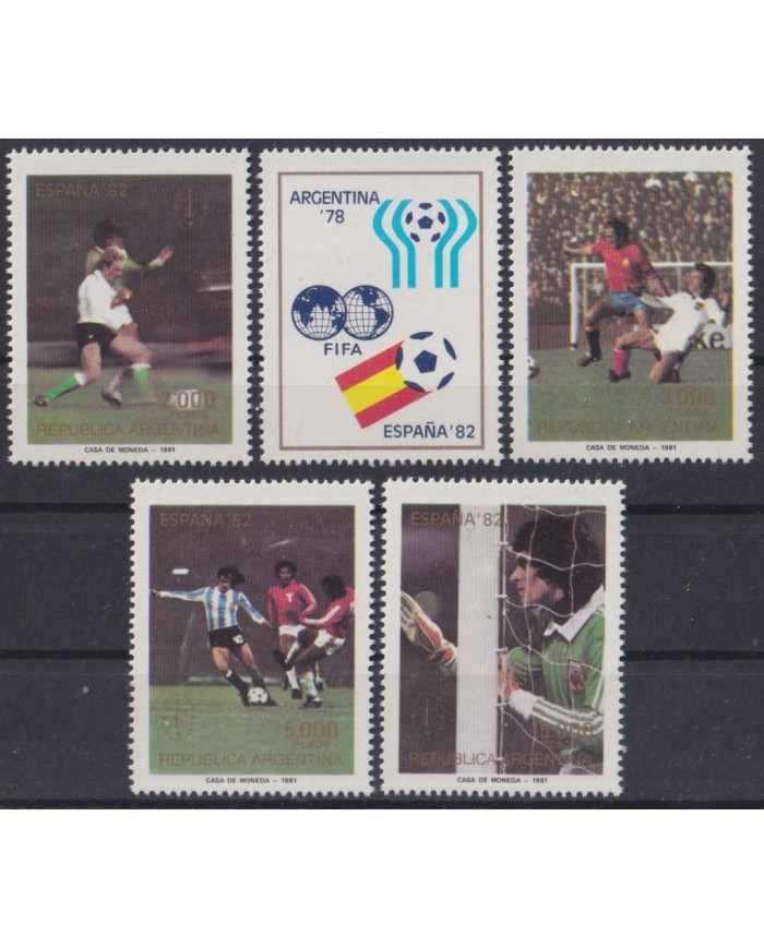 F-EX44587 ARGENTINA MNH 1981 SPAIN CHAMPIONSHIP SOCCER FOOTBALL.