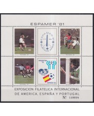 F-EX43803 ARGENTINA MNH 1981 SPAIN CHAMPIONSHIP SOCCER FOOTBALL.