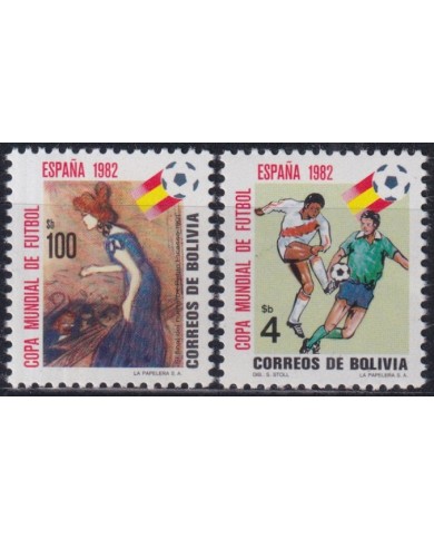 F-EX44581 BOLIVIA MNH 1982 SPAIN CHAMPIONSHIP SOCCER FOOTBALL.