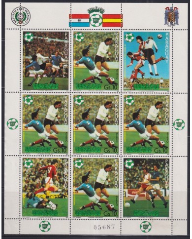 F-EX43819 PARAGUAY MNH 1982 CHAMPIONSHIP SOCCER FOOTBALL.