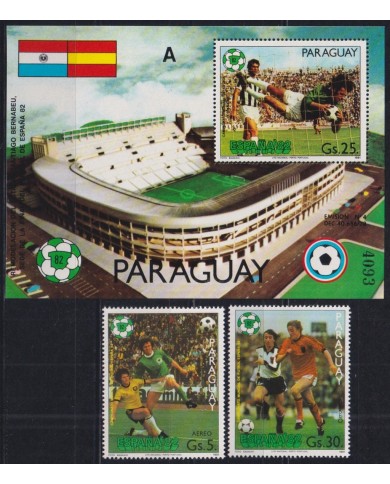 F-EX43824 PARAGUAY MNH 1982 CHAMPIONSHIP SOCCER FOOTBALL.