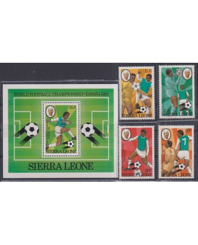 F-EX44518 SIERRA LEONE MNH 1982 CHAMPIONSHIP SOCCER FOOTBALL.