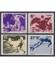 F-EX44534 POLAND MNH 1983 SPORT ATHLETISM EQUESTRIAN BASKET SOCCER FOOTBALL.