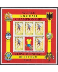 F-EX44061 TURKS & CAICOS MNH 1982 SOCCER WORLD CUP FOOTBALL.