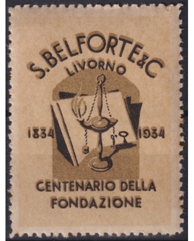 F-EX16657 ITALY ITALIA CINDERELLA 1934 MNH LIVORNO FUNDATION S. BELFORTE & C