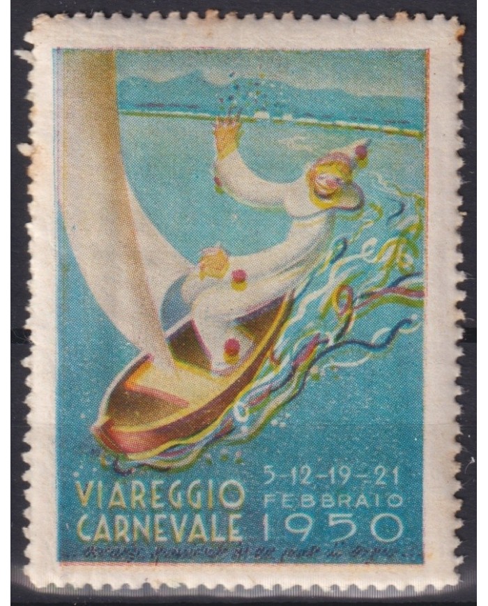 F-EX16681 ITALY ITALIA CINDERELLA 1950 CARNIVAL CARNEVALE DI VIAREGGIO ORIGINAL GUM
