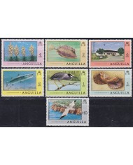 F-EX43882 ANGUILLA MNH 1977 MARINE WILDLIFE FISH PECES BIRD FLOWER (NO COMPLETE).