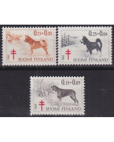 F-EX44242 FINLAND MNH 1965 DOG PERROS.