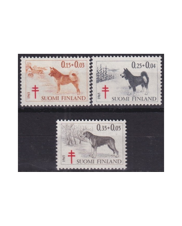 F-EX44242 FINLAND MNH 1965 DOG PERROS. F-EX44242 FINLAND MNH 1965 DOG PERROS.
