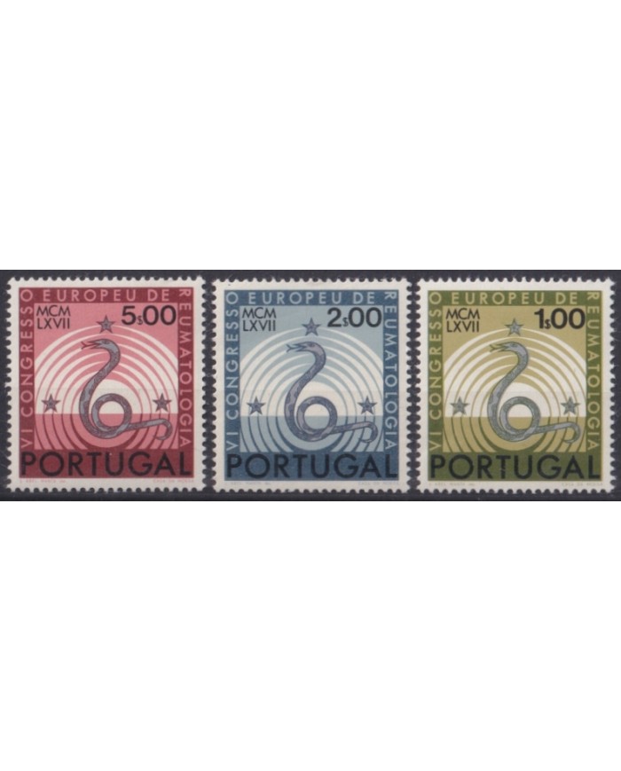 F-EX44689 PORTUGAL MNH 1967 RHEUMATOLOGICAL CONGRESS MEDICINE SNIKE.