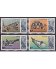 F-EX44702 GERMANY BERLIN MNH 1977 ZOO FAUNA RARE FISH TURTLE LIZARD.