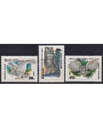 F-EX44576 RUSSIA MNH 1990 OWL BIRD AVES PAJAROS.