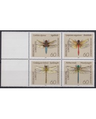 F-EX44696 GERMANY MNH 1991 INSECTS ENTOMOLOGY DRAGONFLY.